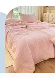 Bubble Cotton Summer Quilt Air Conditioning Quilt Soft Skin-friendly Lightweight Adults Single Double Home Textiles 200*230cm