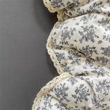 Knitted Class A Soft Bedding Set Washed Cotton Bed Sheet Queen King Size Duvet Set Flower Comforter Set Pillowcase Bed Linens