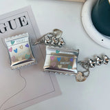 Candy Sweet Colorful Love Heart Electroplate Bluetooth Earphone Case for Apple AirPods 1 2 3 Pro 2 4 ANC AirPod Cover Pendant