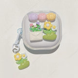 Cute Cartoon Clear Earbuds Cover For Samsung Galaxy Buds 2 Pro Buds FE Live Buds2 Pro Buzz 2 Pro buzz2 Case Lovely Bracele Funda