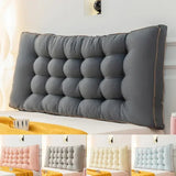 High Quality and Simple Washed Cotton Bedside Cushion for Home Use Large Backrest Bedroom Bed Cushion Waist Protection Pillow