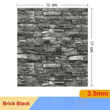 10 Pcs 3D Peel and Stick   Wall Stickers Home Decor Living Room Waterproof Foam Vinyl PVC 70X77CM Self Adhesive Panels Wallpaper