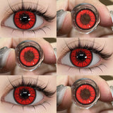Cosplay Contact Lens Makeup Colored Pupils Cosmetics Beauty Red  Lenses Woman Cosplay Pink Pupils Halloween Color Contacts