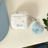 Cartoon Cute Dog Footprints Imd Silicone Earphone Case For AirPods Pro 2 Charging Box Cover For AirPods 4 3 2 1 Puppy Pendant