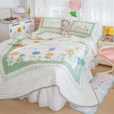 New Latex Summer Mat Summer Quilt Four-Piece Washable Summer Fabric Cooling Mattress Dormitory Soft Seat