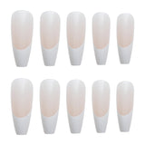 Nail Art Fake Nails Artificial Square Head Press on Acrylic Nail Tips Seamless Removable False Nails Ballerina Press on Nails