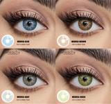 1Pair Natural Contact Lenses Brown Lens 14.2mm Diameter Korean Lenses Colored Contact Lens Beauty Pupil Natural Contact