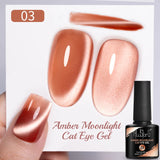 7.5ml Golden Gradient Cat Eye Nail Polish Gel Phototherapeutic Gel Soak Off Nail Magnetic Gel Polish Nail Art DlY