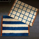 Nordic Tufting Stripe Bathroom Mat Tufted Bathmat Soft Geomrtic Rug Pad Living Room Carpet Anti-slip Hallway Home Room Decor
