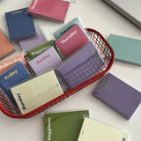 Mini Dopamine Notebook Weekly Memo Pad Non Sticky To Do List Mini Portable Notebook Cute Planner 50pcs Office School Accessories