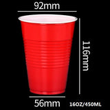 Pack 50PCS of 16OZ Party Cups for Beer Pong Game Drinks Soda Punch, Barbecue, Cola or Water Disposable Cups Beer Pong Game