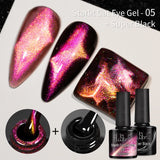 7.5ml Golden Gradient Cat Eye Nail Polish Gel Phototherapeutic Gel Soak Off Nail Magnetic Gel Polish Nail Art DlY