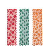 Gift Maple Leaf Christmas Tree Table Runner Lace Long Christmas Table Flag Flower Decorative Cloth Xmas Tablecloth Festival