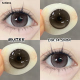 2PCS Tutlens  Mixed Color Cosmetic Contact Lenses, Half Year Wear, 0-800 Power Soft Lenses New Store Sale, 18+ Only