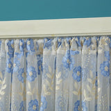 Embroidery Sheer Valance Door Decor Lace Short Curtain with Tassel Beads Embroidery Sheer Valance for Living Room New