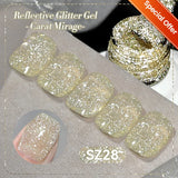 10ml Pink Gold Water Light Cat Magnetic Gel Polish HEMA TPO FREE Aurora Glitter Crystal Soak Off UV Varnish Manicure