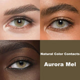 Natural Color Contact Lenses 14.2mm Small Pupil Half Year Disposable for Daily Cosmetics Makeup