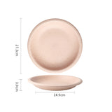 Sesame Dot Round Plate Nordic Style Ceramic Deep Dish High-end Household Serving Plates Fashion Versatile Beef Pasta Kitchenware