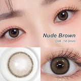 14.0mm Small DIA Colored Eye Contacts Lenses With Diopters Soft Focus Graduated Contacts Lenses 6 Months