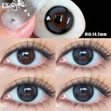 2PCS Nature Colored Contact  Lenses Brown Eyes Korea Makeup Beauty Pupil  Lens