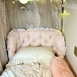 1pcs Princess Style Dormitory Back Cushion Universal Anti Collision Bedside Decoration Backrest Soft Tatami Headboard Cushions
