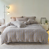 Housse de couette 220x240 Cotton Stripes Duvet Cover Button Girl's Room Skin Breathable Bedding funda nórdica Comforter Sets