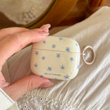 Spring Fresh Blue Flower INS Soft Case for Apple AirPods 4 Protection Cover for AirPods Pro 2 3nd Generation Earphone Cases