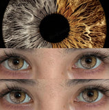 Colored Contact Lenses High Quality Brown Lenses Natural Iris Lenses Hazel Contacts Colored Pupils Cosmetic Beauty