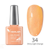 Nail Gel Polish 7.5ml HEMA/TPO FREE Red Sparkle Sequin Gel Nails Beautiful Semi Permanent Soak Off UV LED Gel Polish
