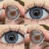 1Pair Color Contact Lens Blue Pupils High Quality Cosmetic Gray  Green Degrees Lenses Makeup Brown Eye