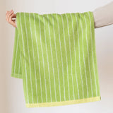 Color Matching Pure Cotton Towels Yarn-dyed Face Soft Towel Class Long-staple  Absorbent Bath Towel  Kids Towel
