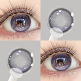 1 Pair(2pcs) Mixed Blood Fairy Long Lasting Fashion Gray Contact Lenses For Party Makeup Mixed Blood Exotic Gray