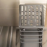 Stainless Steel Knife Holder Space Saving Knife Rack with Slots Storage Rack Multi-Function Knife Holder Storage Rack Dish Rack