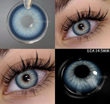 Color Contact Lenses For Eyes 1pair Yearly Natural Eye Color Lens Cosmetic Soft Eye Lenses Beauty Pupils with Lens Case