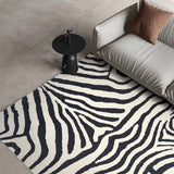 Zebra Pattern Art Comfortable Large Area Living Room Carpet Soft Bedroom Rug Modern Home Decoration Aesthetics Black White Rugs