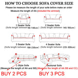 Solid Color Velvet Chenille Non-slip Sofa Cover, Elastic 1/2/3/4 Seater Thickened Full Coverage Slipcover Universal Fit L Shaped