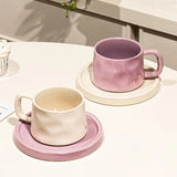 Ceramic Mugs Retro Coffee Cups and Saucers Exquisite Afternoon teacup Breakfast Milk Mug Girl Gift Coffee Cup Office Water cups