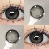 1 Pair Brown Eye Lenses Korean Natural Lenses Color Contact Lenses Eyes with Degree Gray Beautiful Pupil Fast Shipping