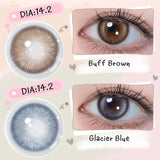 Contacts Eyes Colored Iris Imitation Natural Colored Lenses With Prescription 6 Months