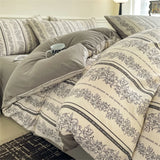 Jacquard Bedding Set Light Luxury Duvet Cover Pillowcase and Bedsheet Bed Linen Set Comforter Queen Bedroom Decor Home Textiles