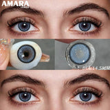 Gray Color Contact Lens 1 Pair Yearly Coloured Contact Lenses Brown Lenses for Party Cute Eyes Contacts Daily Eye Makeup