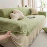 Elastic Jacquard Sofa Protection Cover Stretch Couch Cover Sectional L Shape Slipcover Corner Case for Living Room 1/2/3/4 Seat