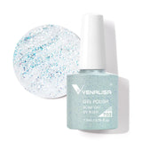 Nail Gel Polish 7.5ml HEMA/TPO FREE Red Sparkle Sequin Gel Nails Beautiful Semi Permanent Soak Off UV LED Gel Polish