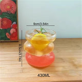 Creative Ins Glass Cup Heat-resistant Tumbler Transparent Tea Juice Milk Coffee Mug Home Water Glasses Cocktail Beer Glasses