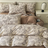 Jacquard Bedding Set Light Luxury Duvet Cover Pillowcase and Bedsheet Bed Linen Set Comforter Queen Bedroom Decor Home Textiles