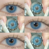 1pair Blue Green Gray Brown Color Contact Lenses Iris Circle Lens 14.5mm