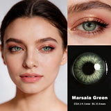 Light Green Colored Contact Lenses 1 Pair Soft Anime Cosplay Party Eye Lens Wholesale Marsala