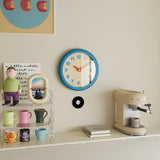 Acrylic Mirror Wooden Wall Clock Cute Living Room Home Decoration Table Clock Creative Gift Kids Bedroom Silent Clock