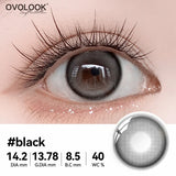 1 Pair(2pcs) Violet/Pure Black/Mint Green/Silver Gray Cosmetic Contact Lenses Russian Style Non-Prescription
