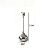 Silver Metal Candle Holder,Romantic Wedding Festival Dinner Table Candlelight,Hotel Living Room Home Decoration Candlestick